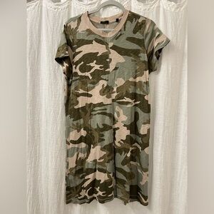 ATM Camouflage T-shirt Dress Size L